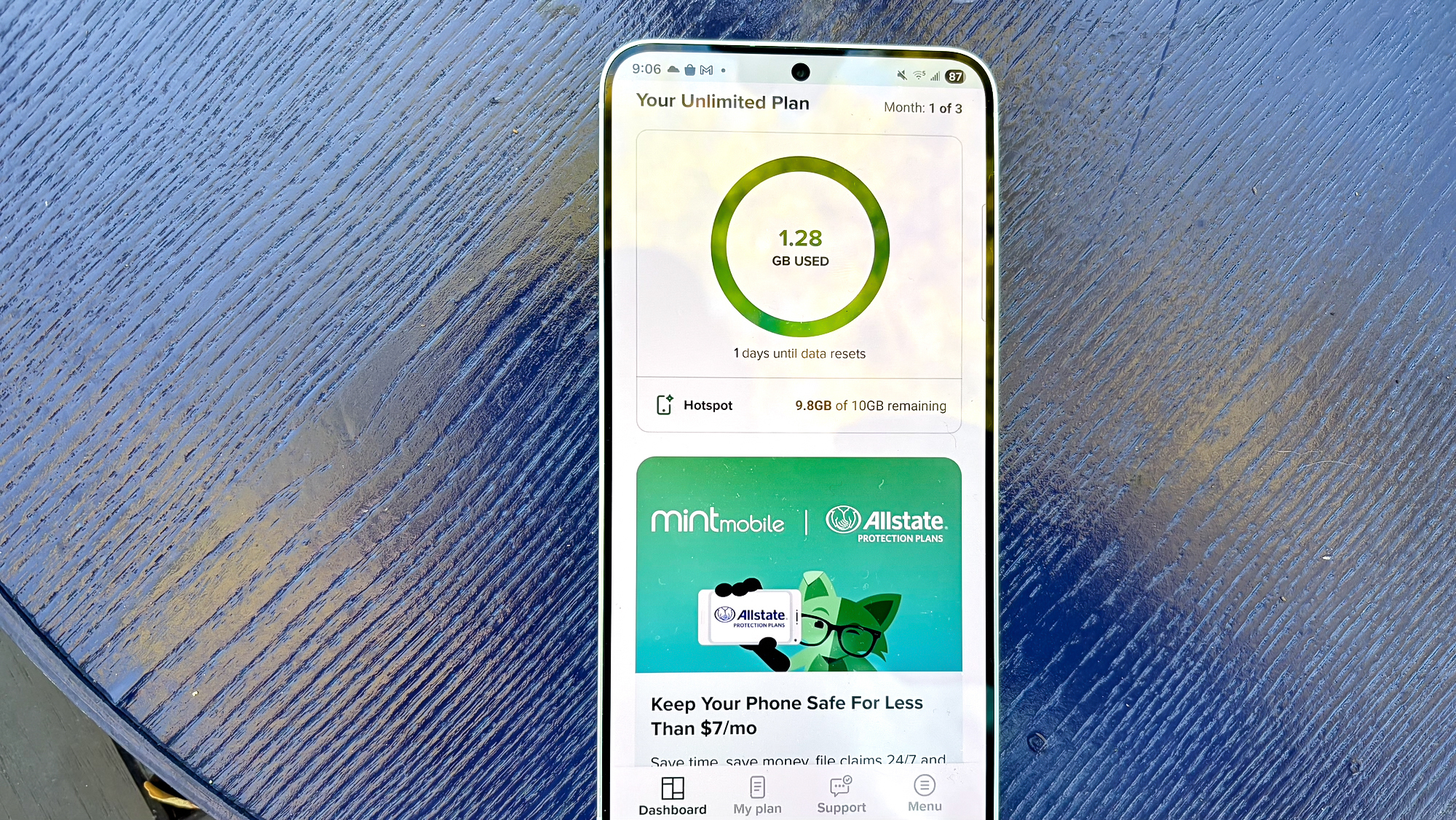 Εφαρμογή Mint Mobile σε Galaxy S25 Plus