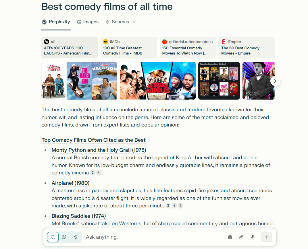 Η τεχνητή νοημοσύνη σπάει αθόρυβα το Διαδίκτυο – και οι περισσότεροι άνθρωποι δεν το έχουν συνειδητοποιήσει ακόμη Στιγμιότυπο οθόνης του Perplexity