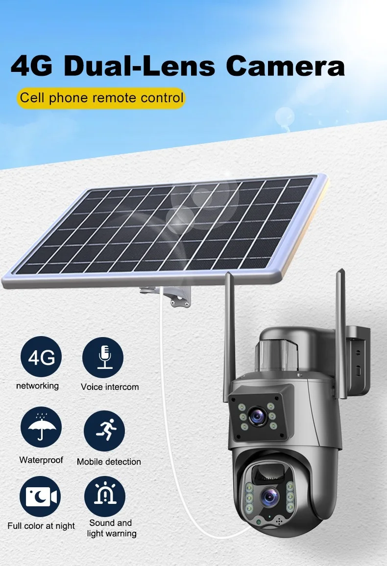 [#Ιστορικό_Χαμηλό] Guudgo 6MP Dual Lens Solar Camera : Εξωτερική ασφάλεια χωρίς ρεύμα και χωρίς καλώδια