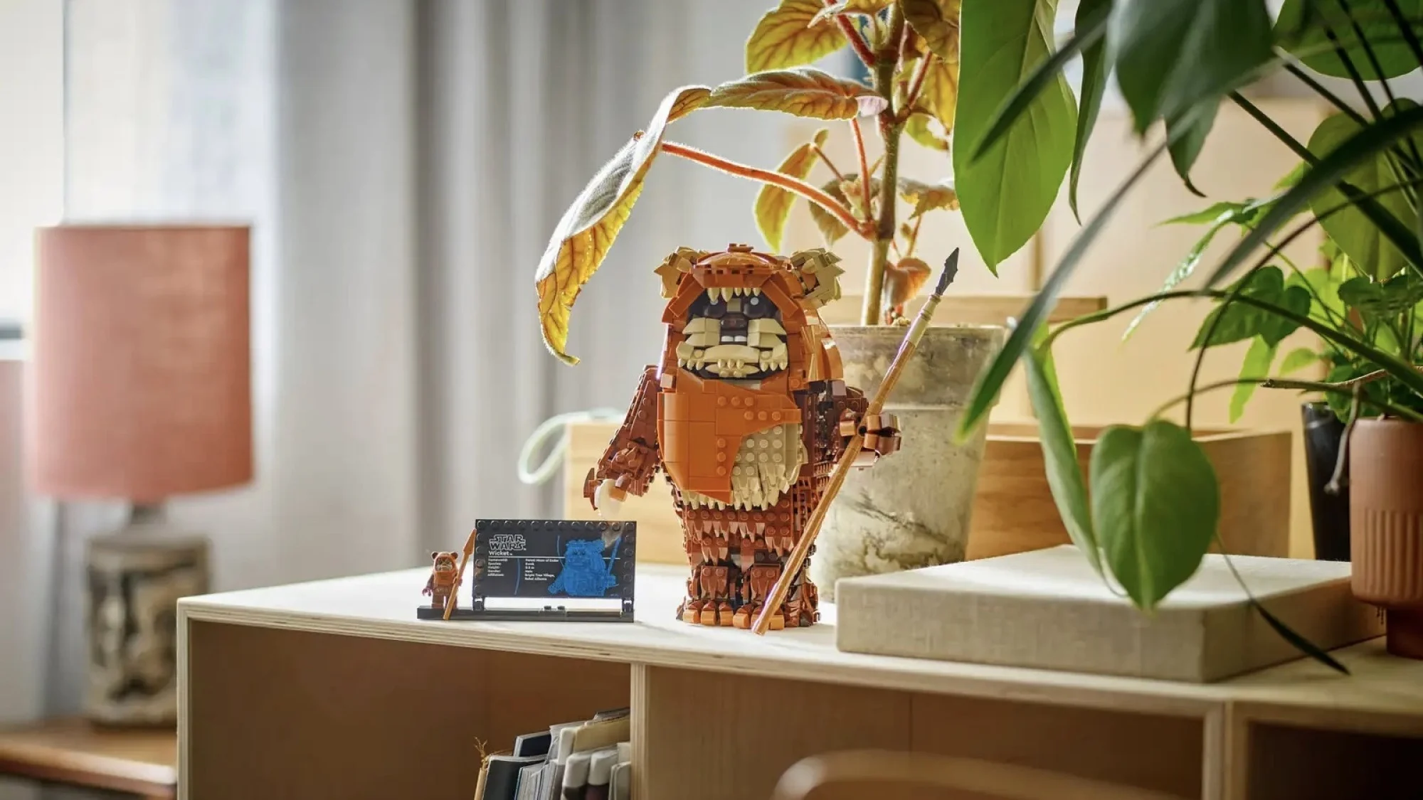 Lego Star Wars Wicket the Ewok on shelf