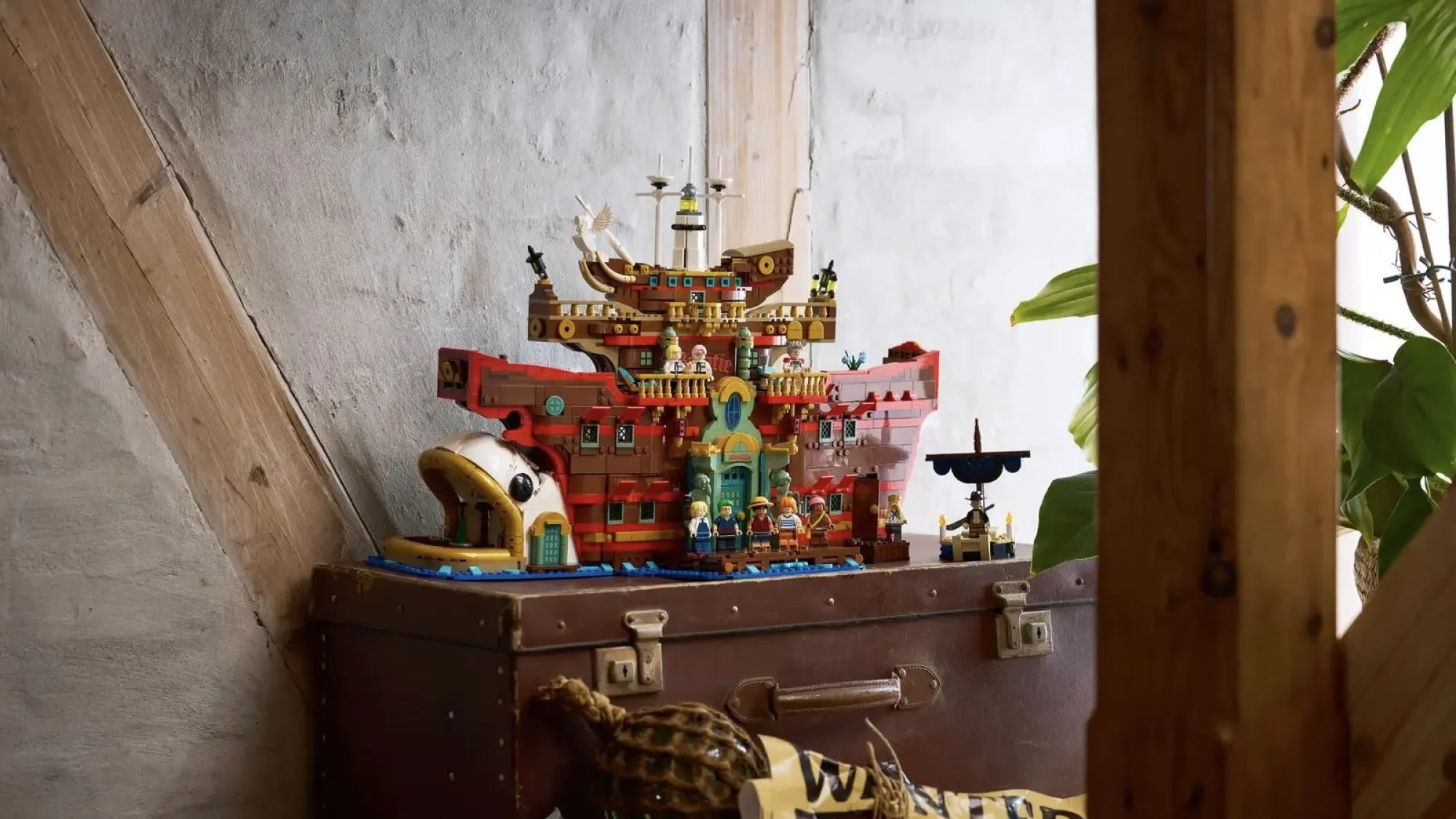 Lego One Piece The Baratie Floating Restaurant on chest