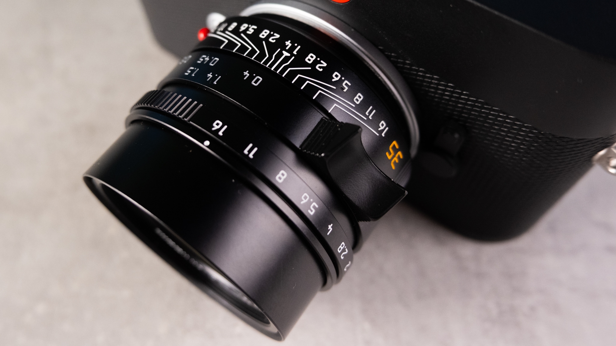 A Leica M EV1 rangefinder-style camera