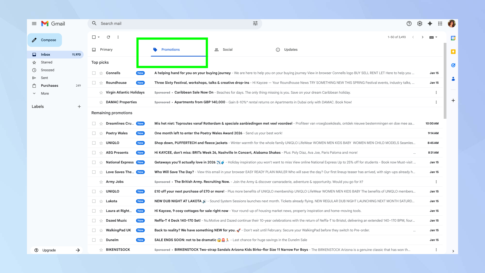 Προωθήσεις Gmail 
