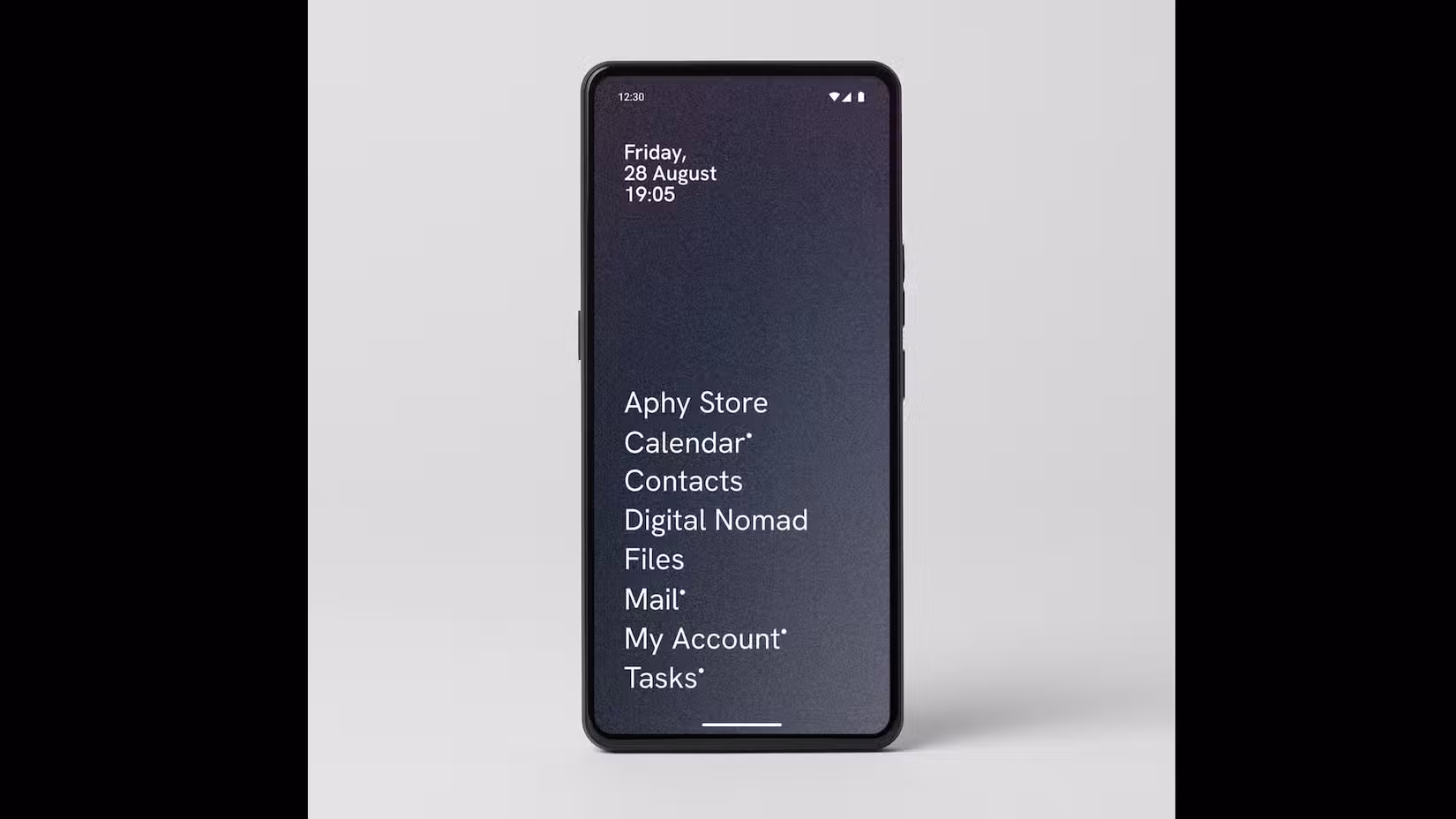 Μια προωθητική εικόνα του Punkt MC03