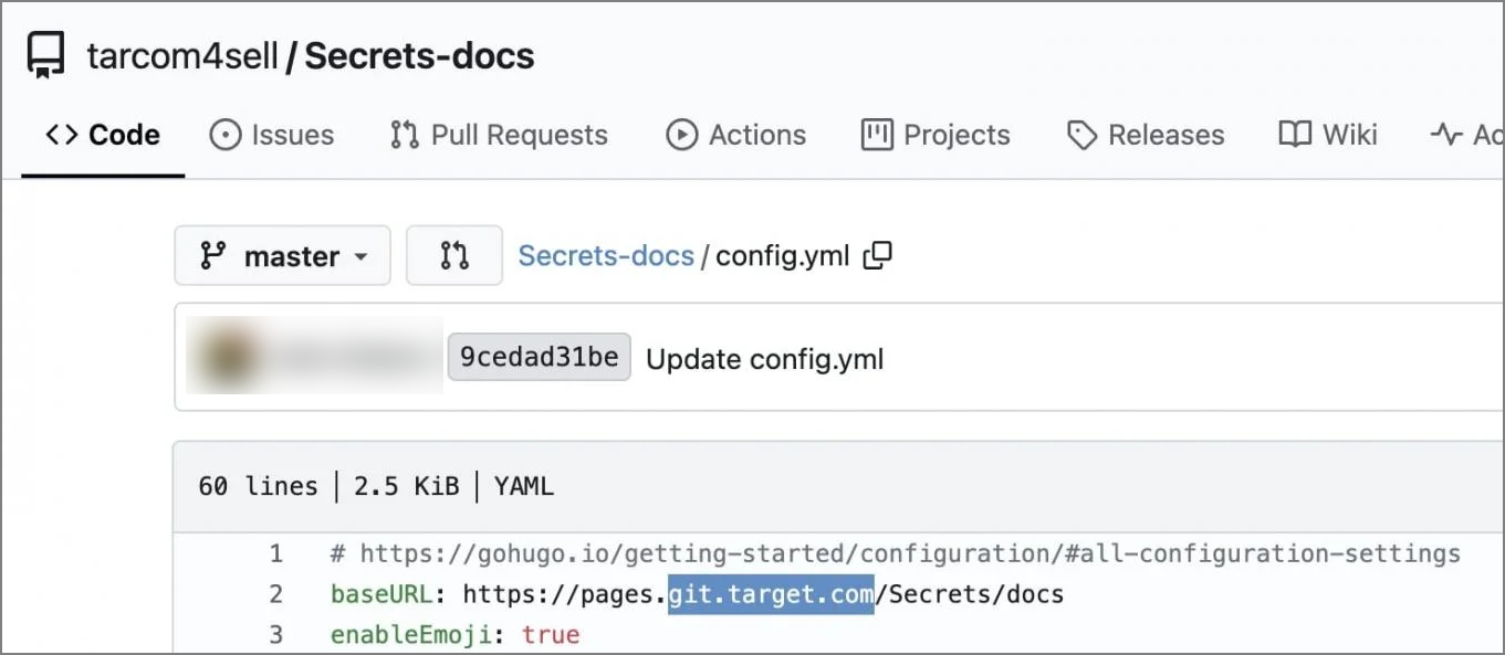 Τα αποθετήρια Gitea υποτίθεται ότι δείχνουν ένα μέρος του εσωτερικού πηγαίου κώδικα του Target
