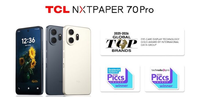 Το TCL NXTPAPER 70 Pro απέσπασε Χρυσό Βραβείο Eye-Care Display Technology