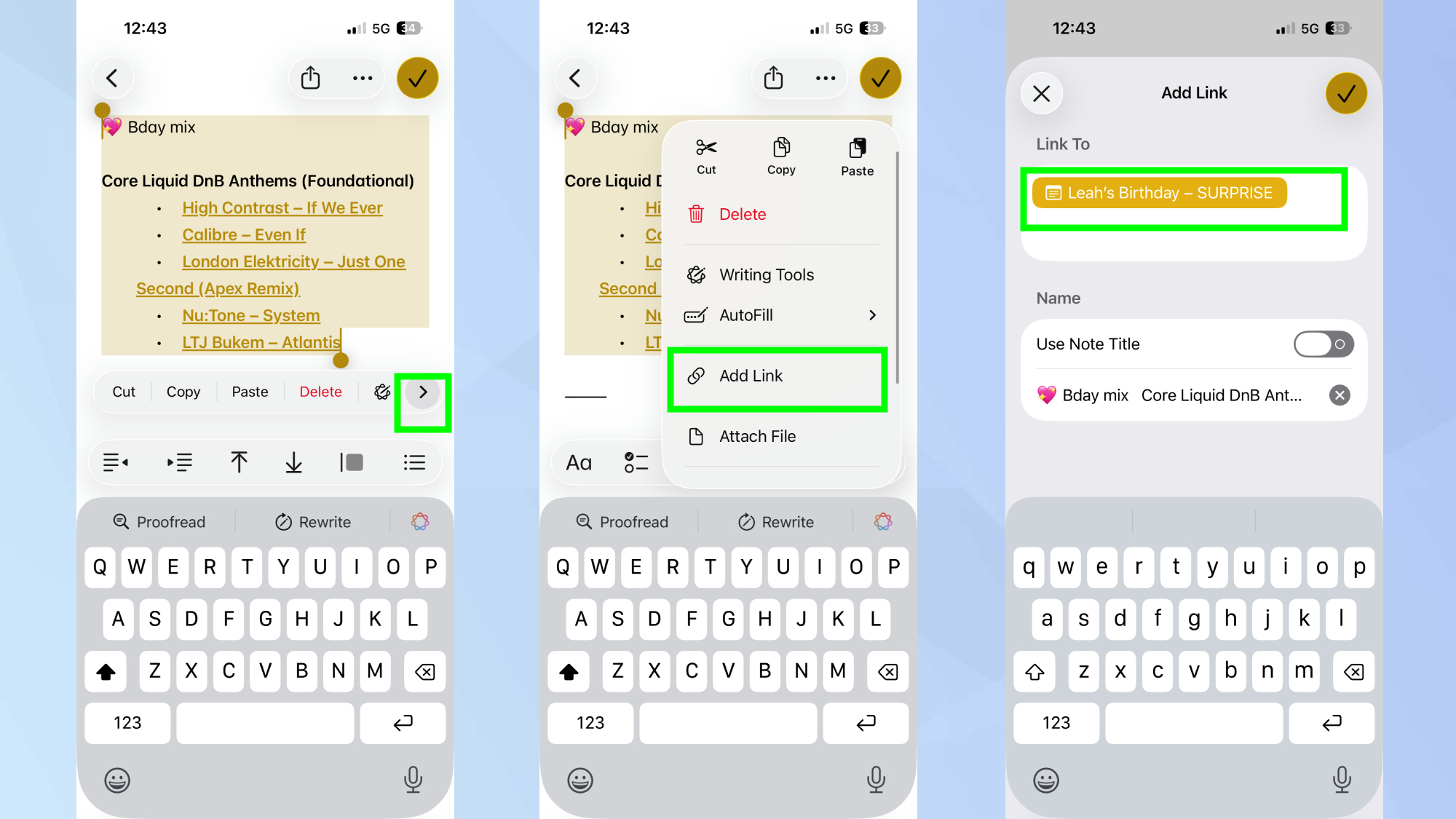 Πώς να συνδέσετε τις Σημειώσεις μεταξύ τους στο iPhone