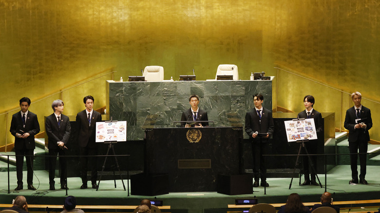 Το BTS μιλώντας στον ΟΗΕ το 2021