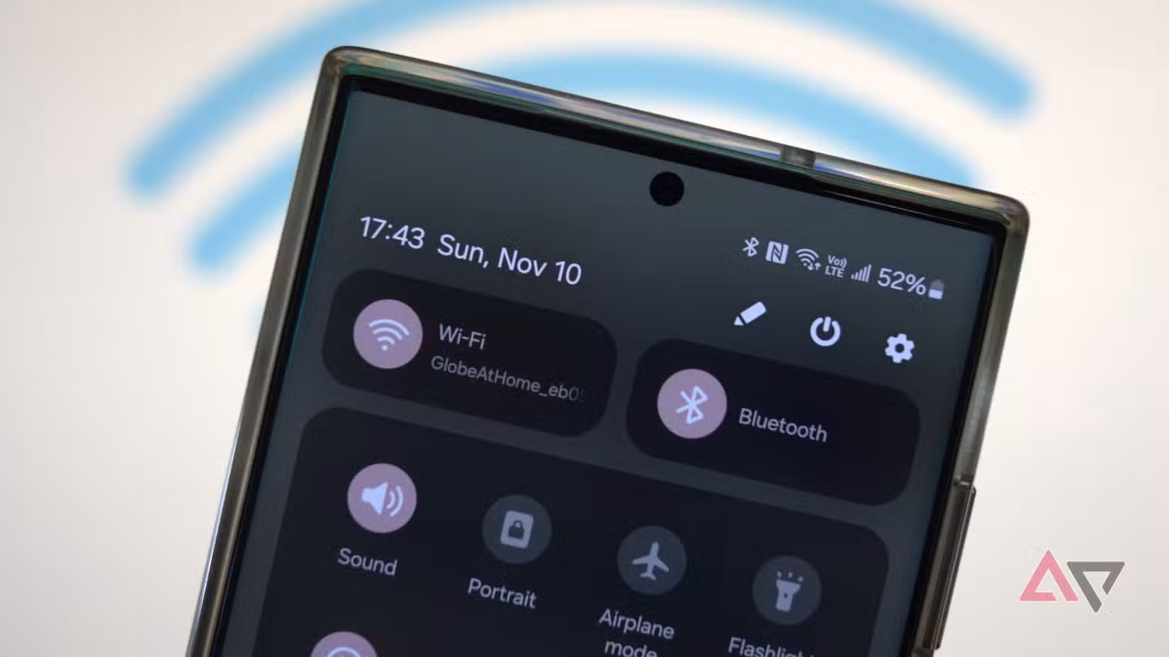 Κουμπί Wi-Fi στις γρήγορες ρυθμίσεις Android