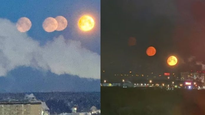 Τέσσερα φεγγάρια εμφανίστηκαν πάνω από την Αγία Πετρούπολη