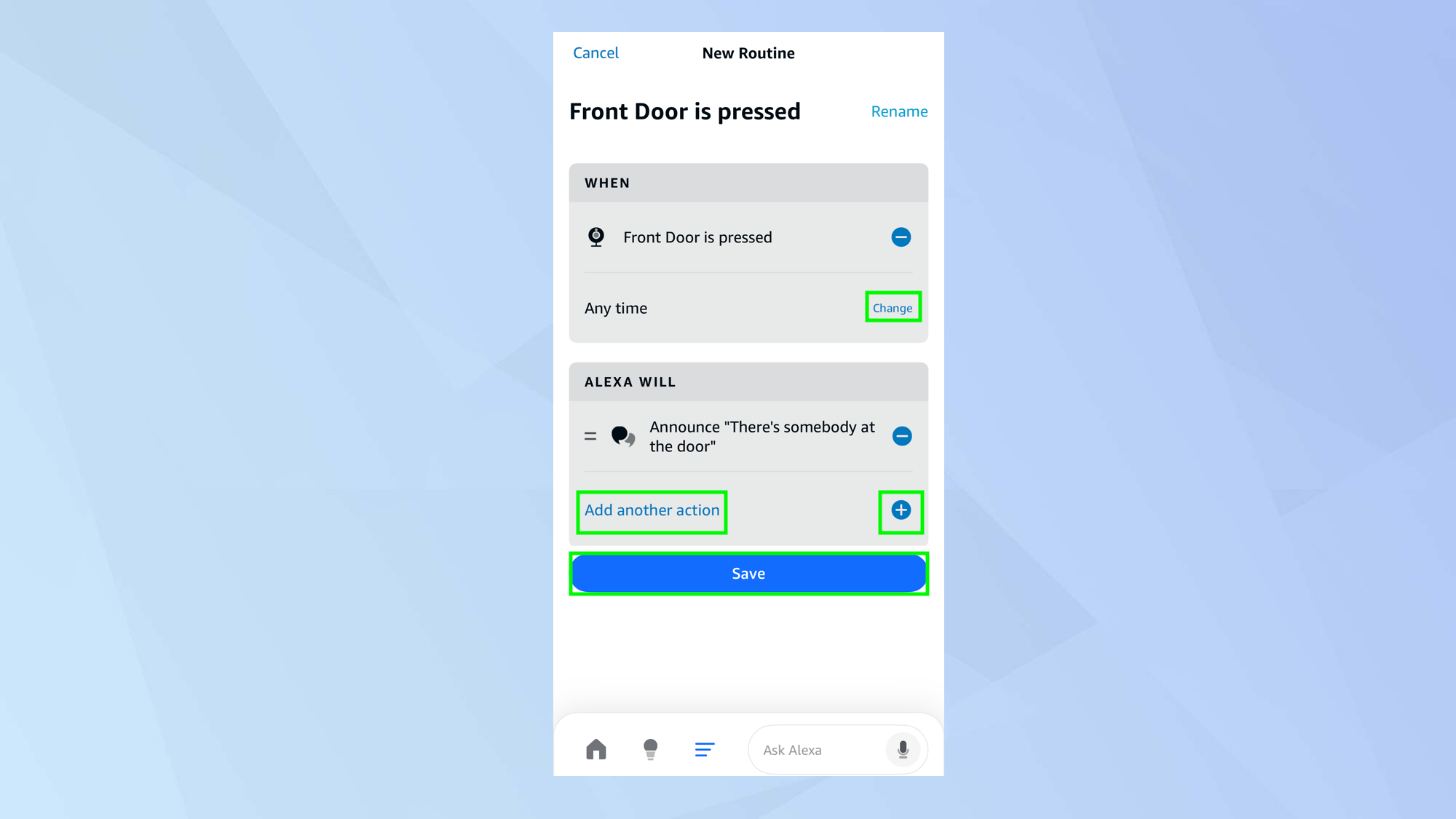 Δημιουργήστε ρουτίνες Alexa που ενεργοποιούνται από τη συσκευή σας Ring
