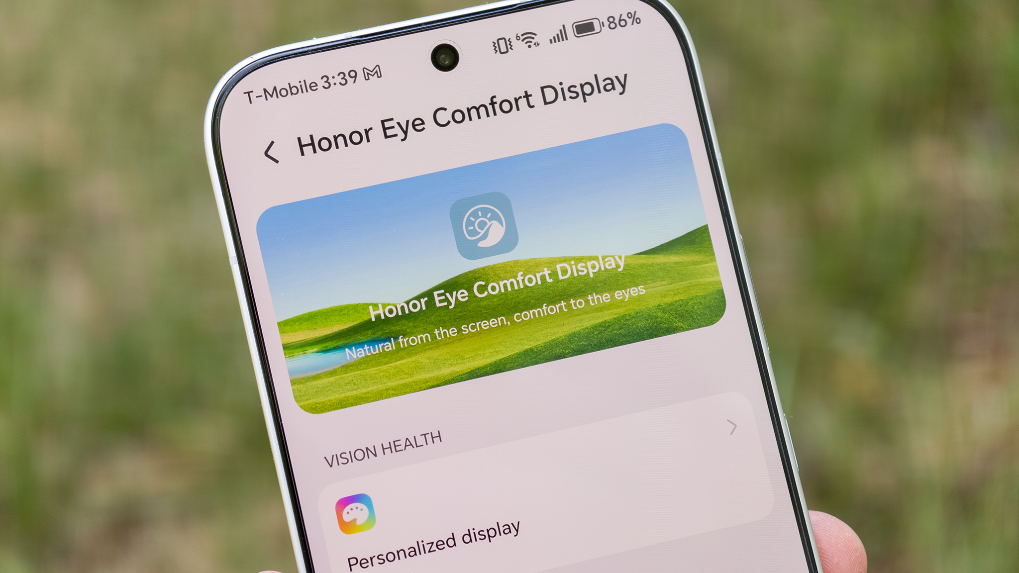 Ρυθμίσεις οθόνης Honor's Eye Comfort στο Honor 600
