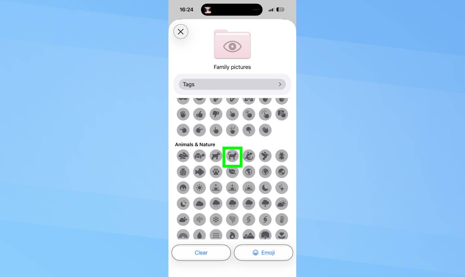 Εξατομίκευση φακέλων στα Αρχεία στο iPhone