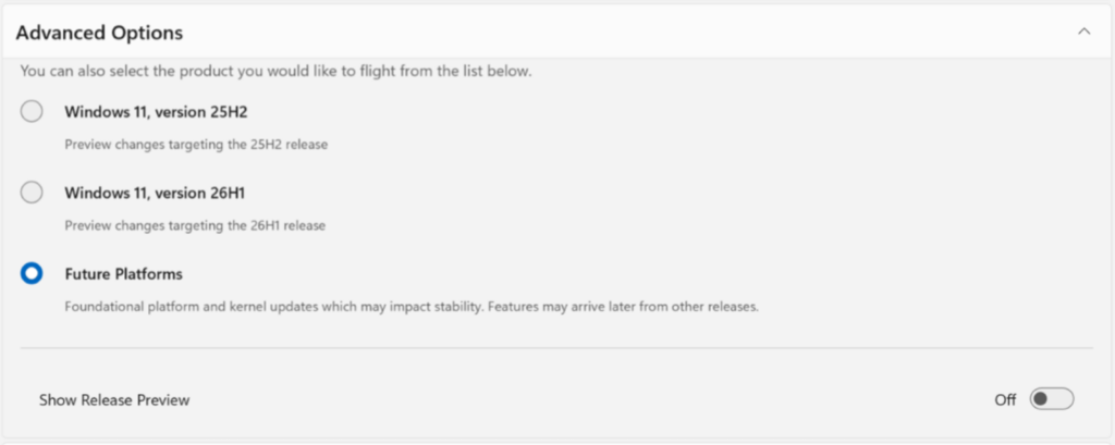Μελλοντικές πλατφόρμες