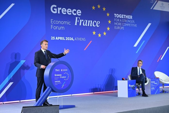 Μητσοτάκης - Μακρόν στο Ελληνογαλλικό Οικονομικό Φόρουμ: Η Ελλάδα μοντέλο οικονομικής προόδου -