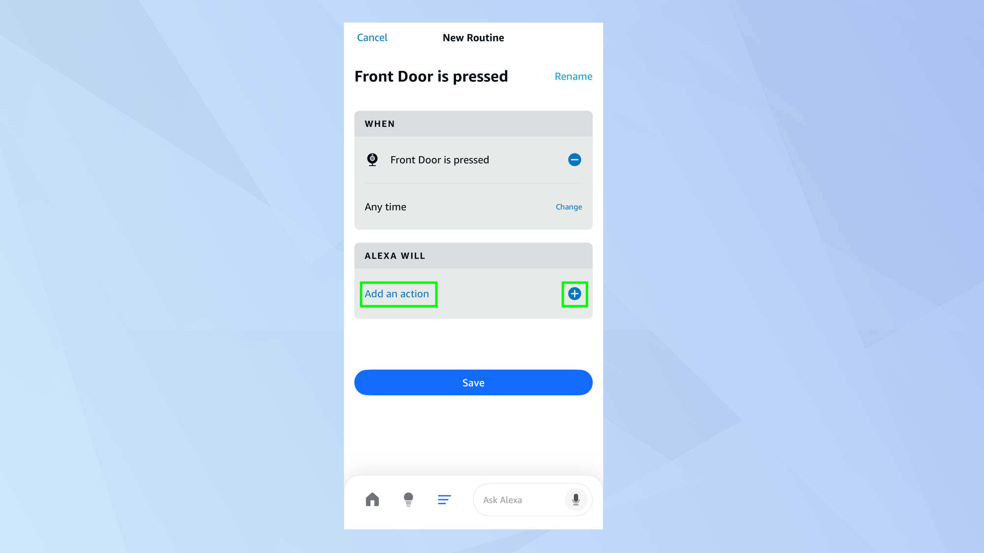 Δημιουργήστε ρουτίνες Alexa που ενεργοποιούνται από τη συσκευή σας Ring
