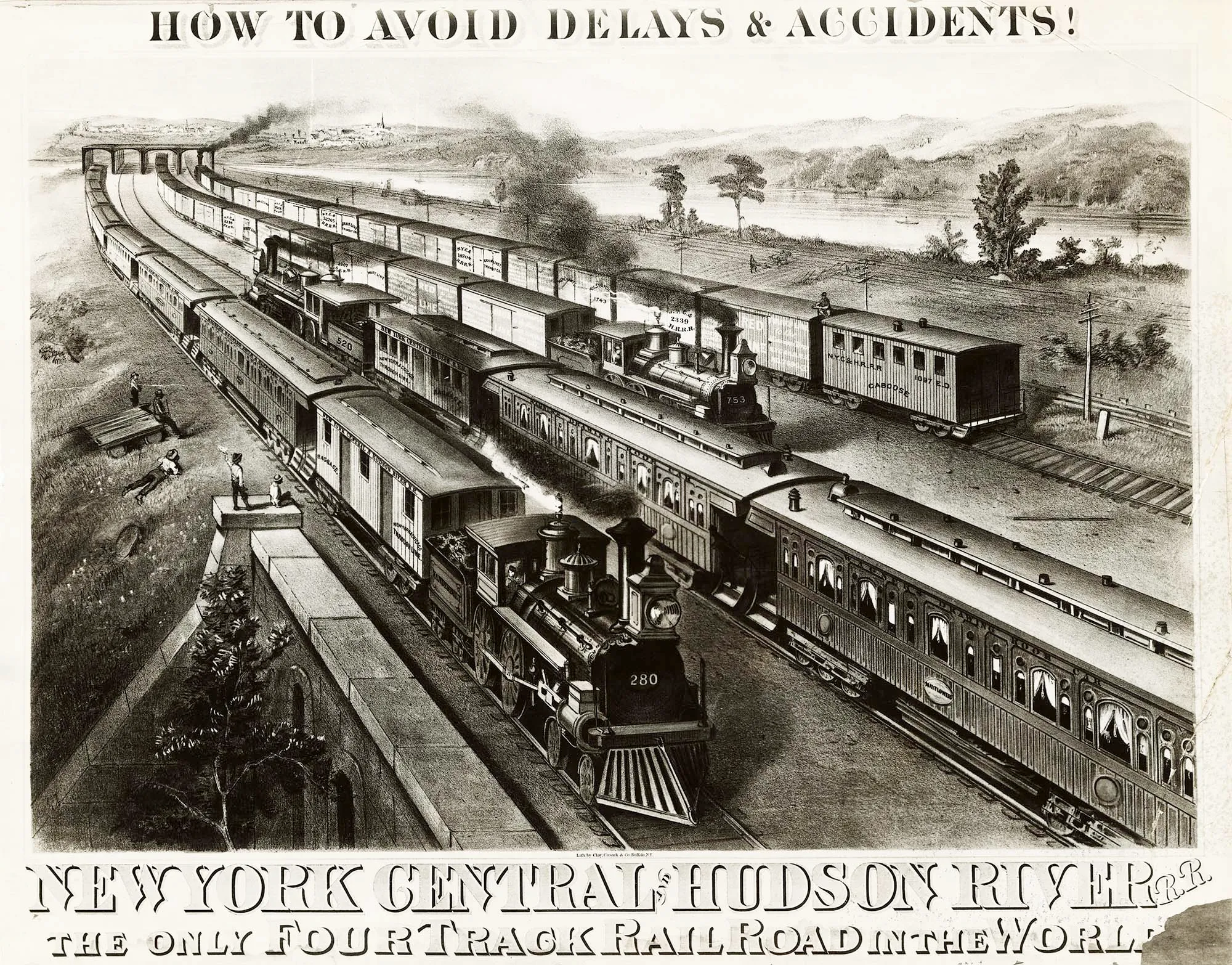 Εικονογράφηση του New York Central Railroad.