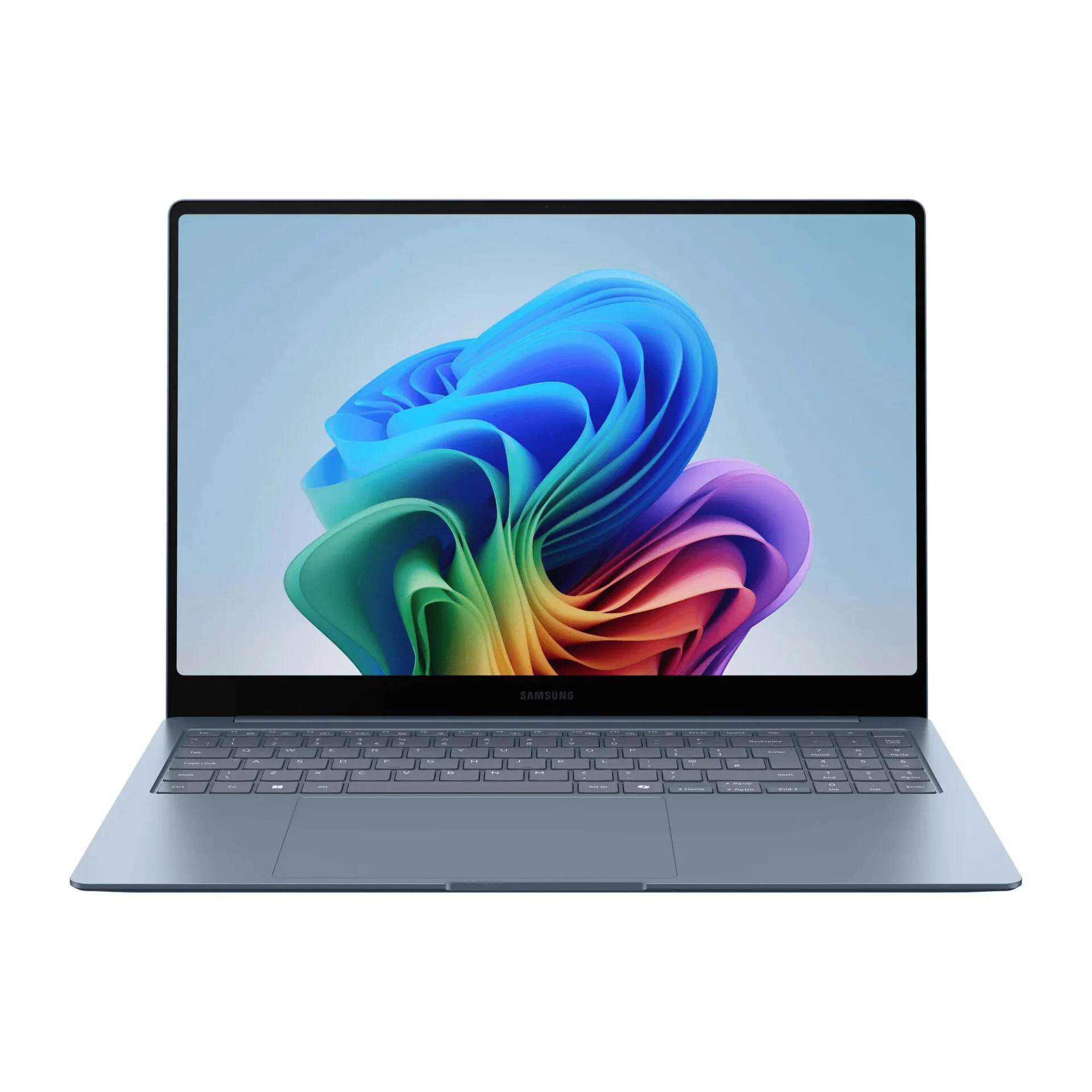 samsung galaxy book 6 edge ανοιχτή μπροστινή όψη με πληκτρολόγιο