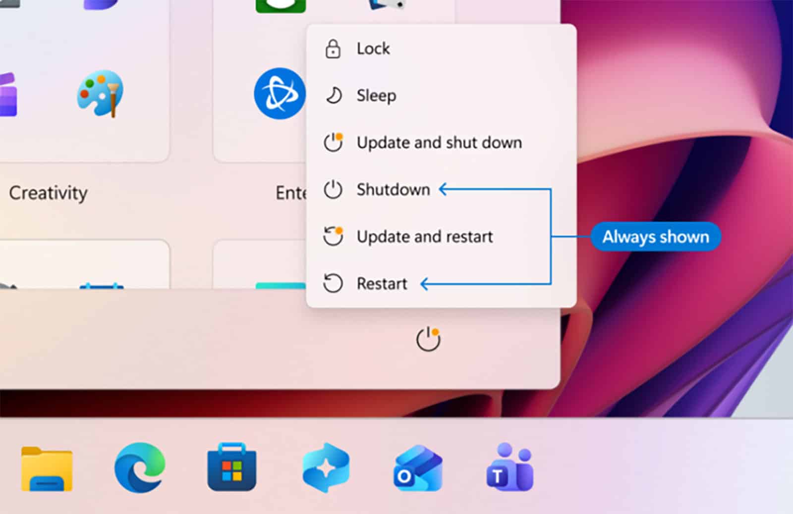 Windows update experience