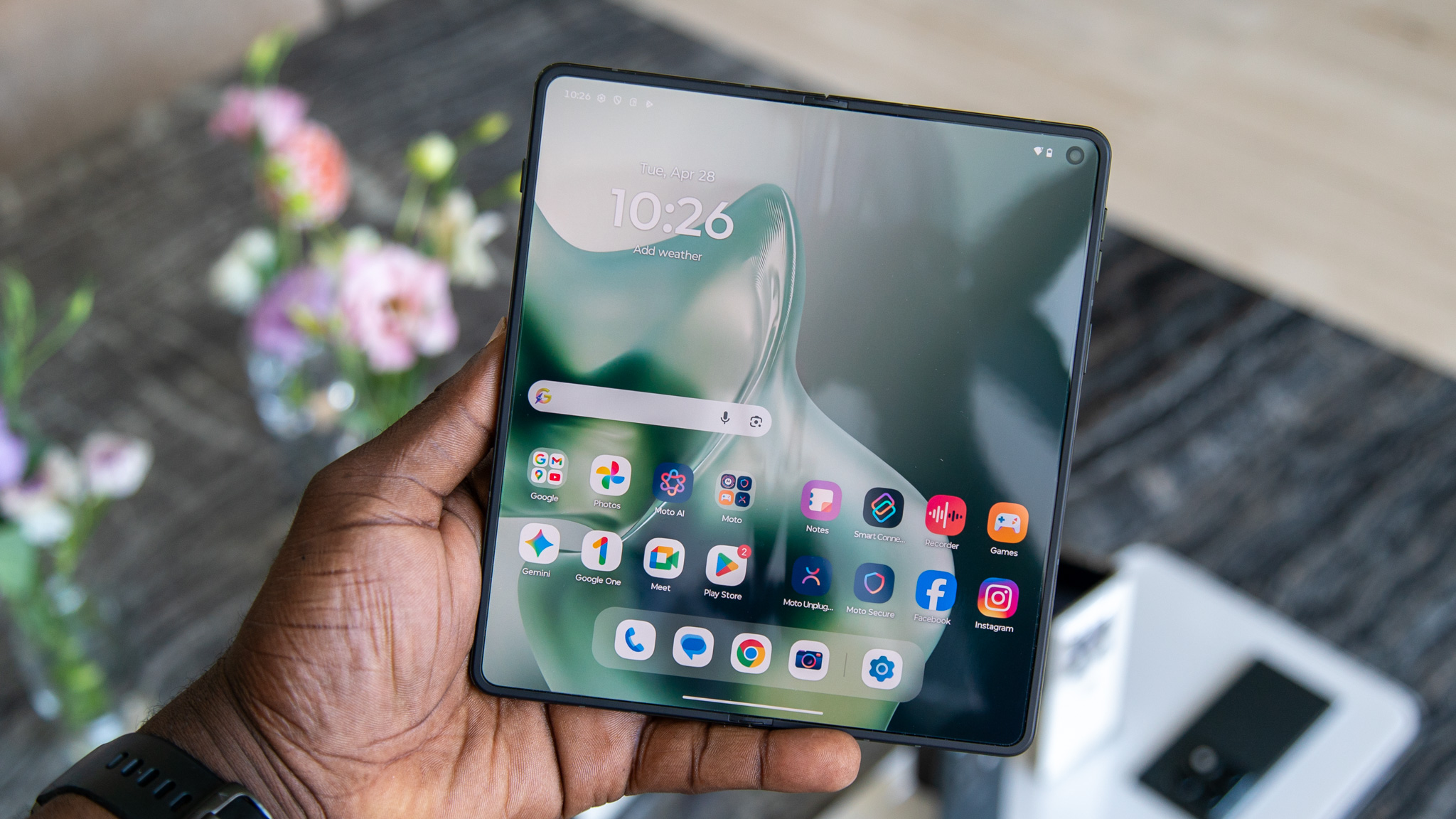 Motorola Razr Fold εσωτερική αναδιπλούμενη οθόνη