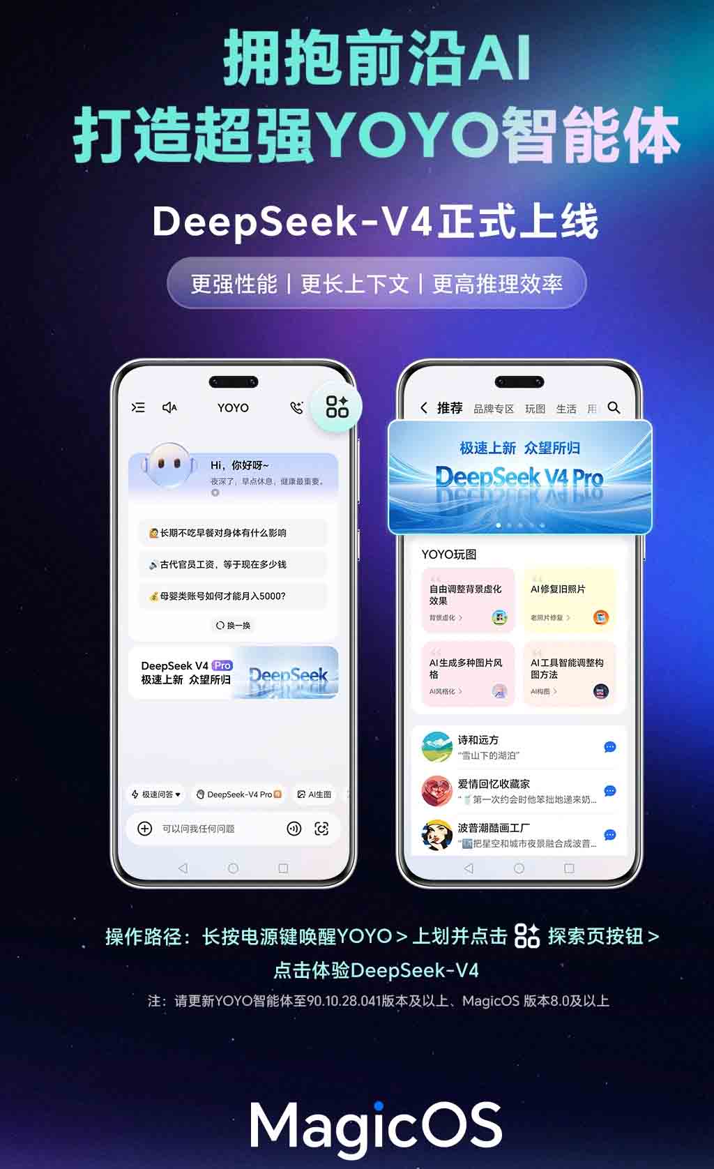 Ανακοινώθηκε η ενσωμάτωση του Honor YOYO και του DeepSeek V4