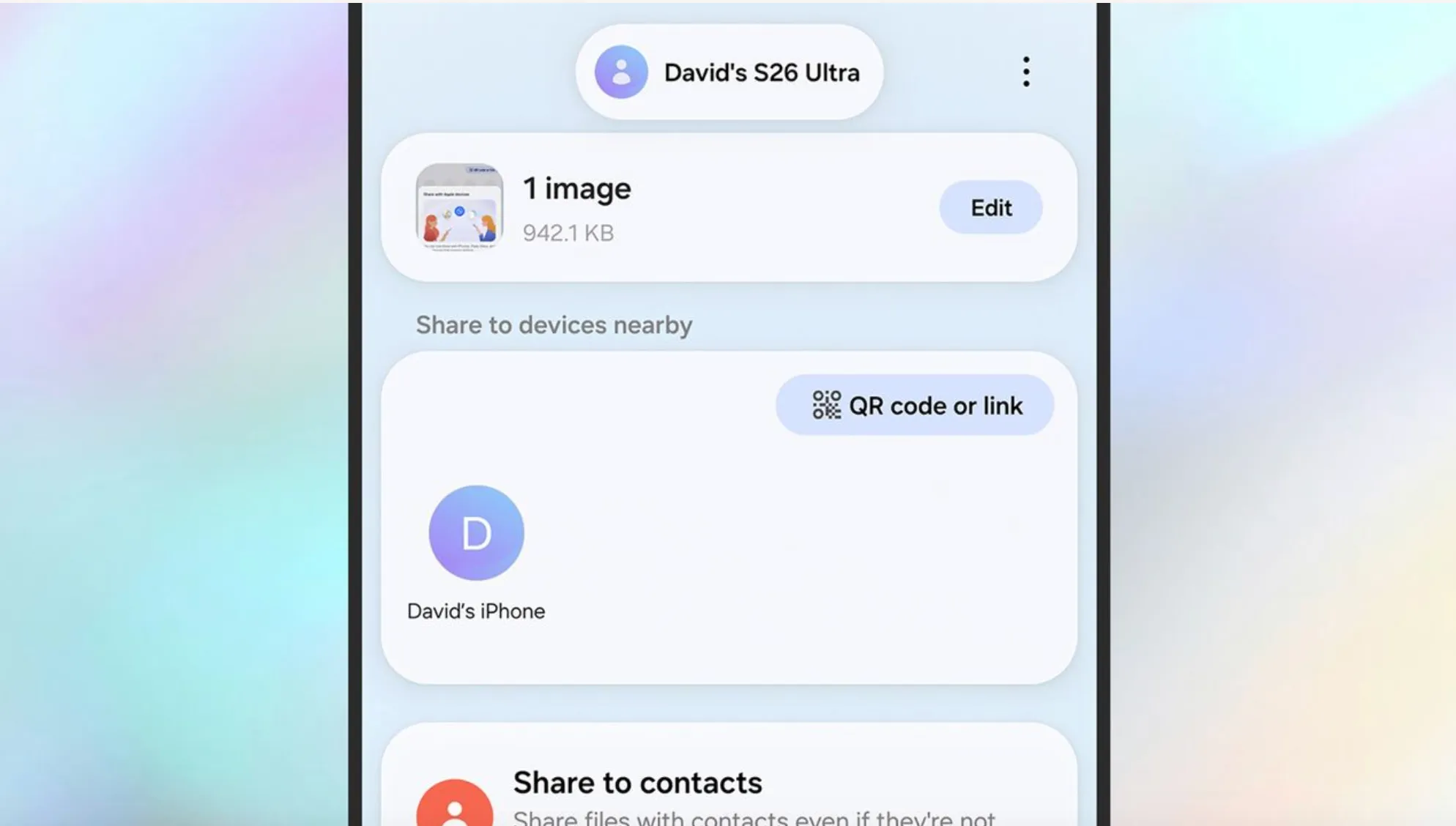 οθόνη γρήγορης κοινής χρήσης