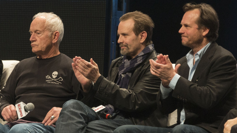 Οι Lance Henriksen, Michael Biehn και Bill Paxton σε ένα πάνελ εκδήλωσης Aliens