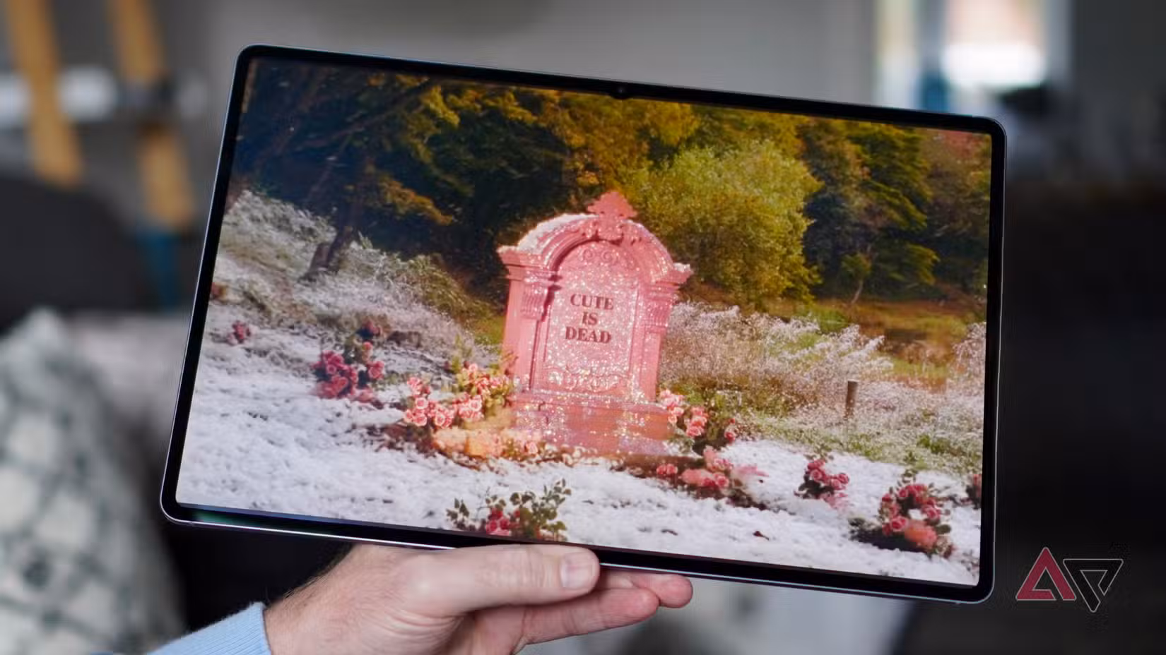 A video playing on the Samsung Galaxy Tab S11 Ultra