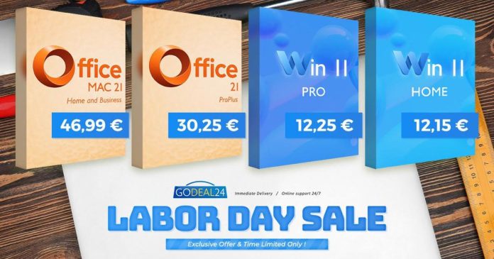 Godeal24 Labor Day: Γνήσιο Office 2021 με 30.25€ & Windows 11 με 12.25€