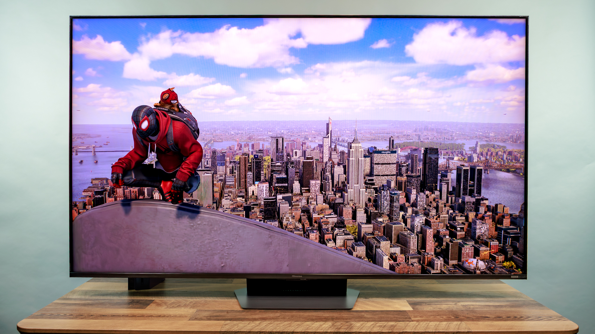 Hisense UR9 RGB Mini-LED TV on a desk