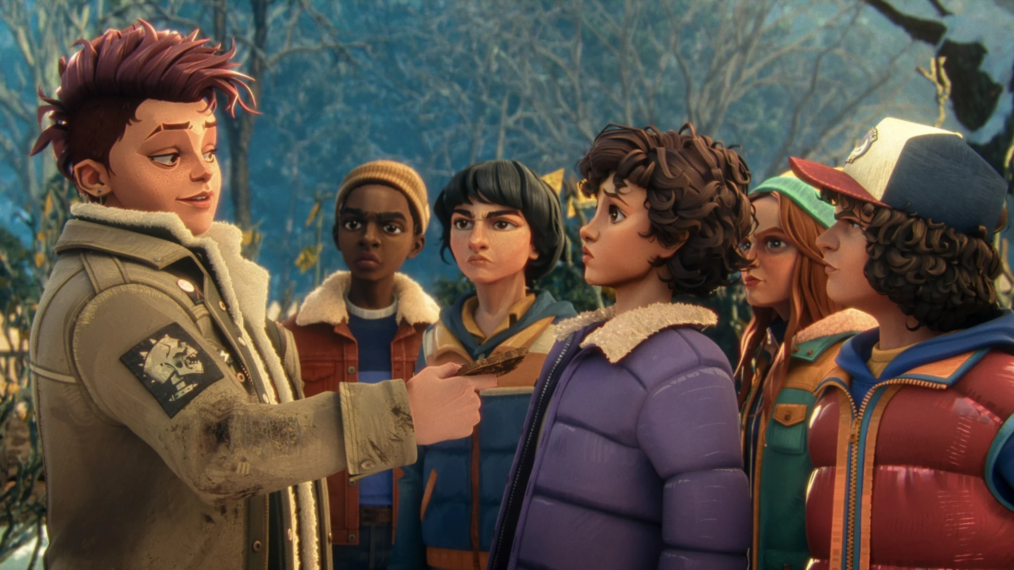 Η Νίκι χαιρετίζει το πάρτι των Χόκινς "Stranger Things: Tales from '85."