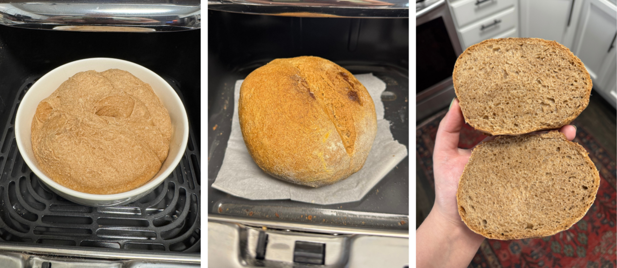 προζύμι φτιαγμένο σε εμβληματική φριτέζα αέρα cosori