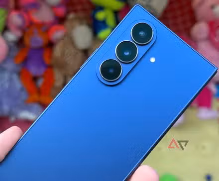 Samsung Galaxy Z Fold 7 surrounded by carnival prizes