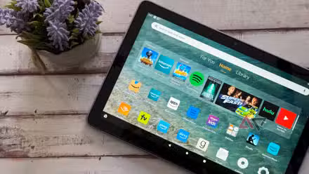 Home screen of the Amazon Fire HD 10