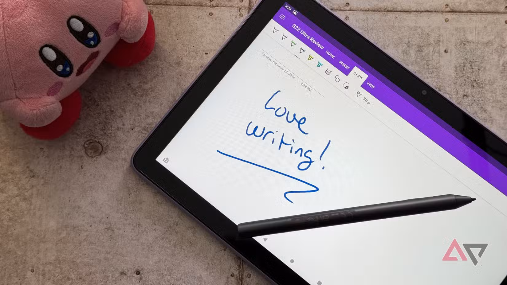 Stylus writing on the Amazon Fire HD 10