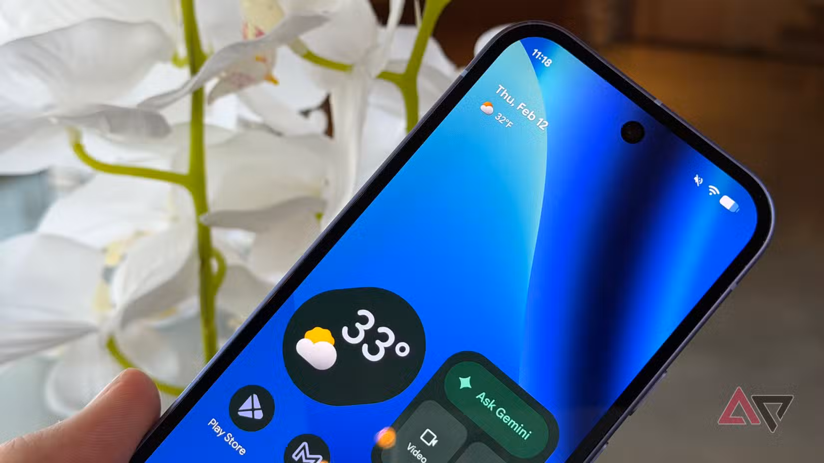 Screen of the Google Pixel 10a 