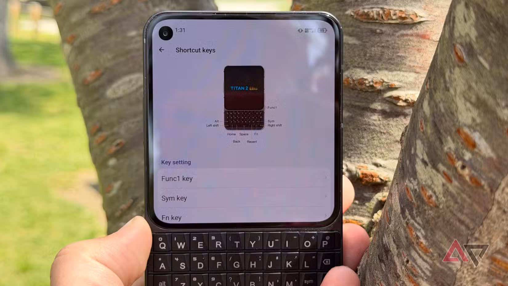 Ρυθμίσεις πληκτρολογίου στο Unihertz Titan 2 Elite