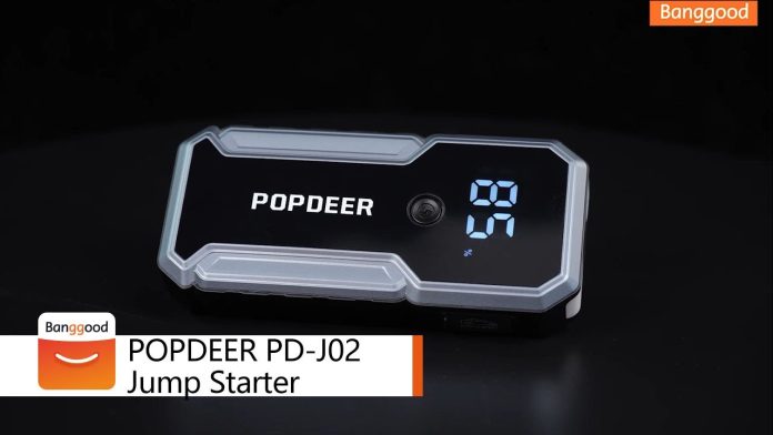 POPDEER PD J02: 3000A Jump Starter, με γρήγορη φόρτιση QC 3.0!