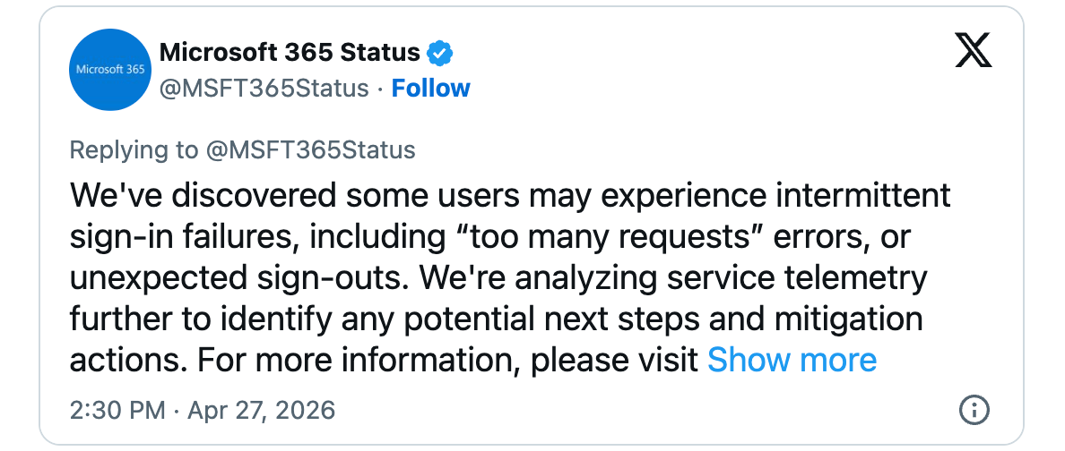 Διακοπή σύνδεσης στο Outlook.com