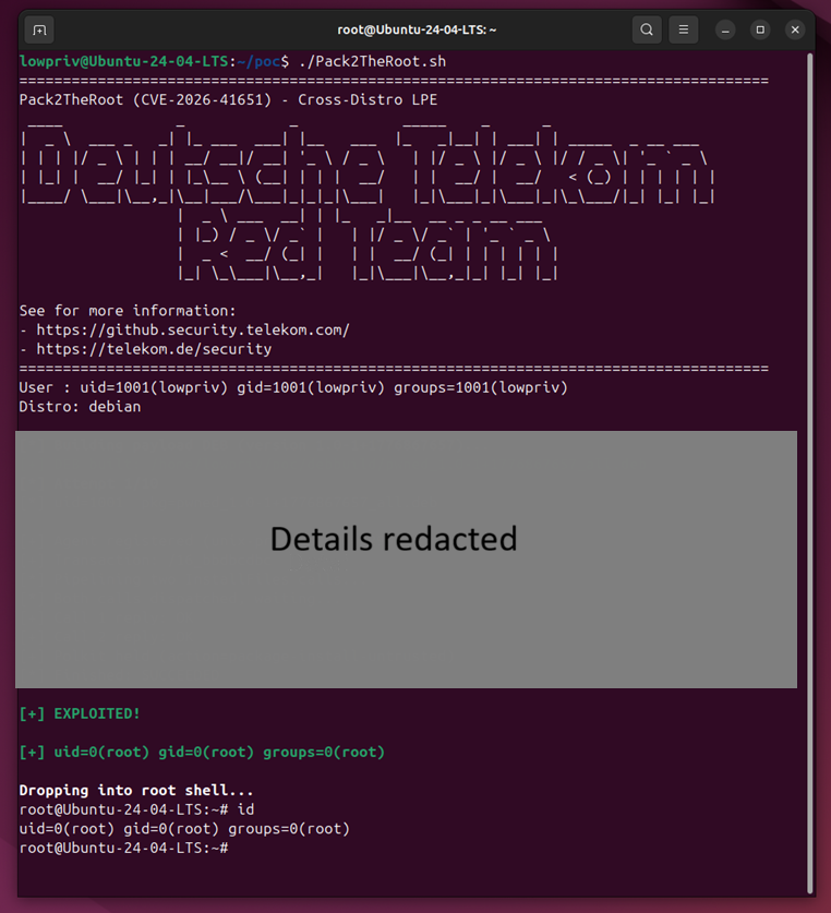 Επεξεργασμένο PoC exploit για το Pack2TheRoot