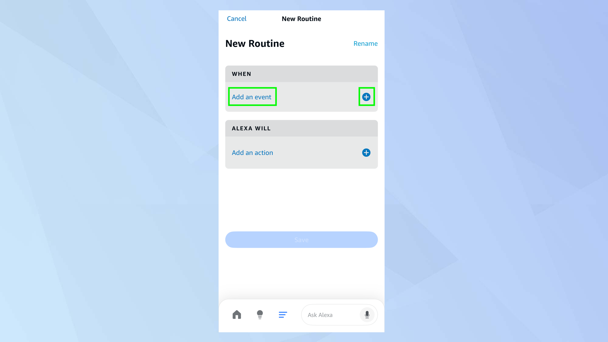 Δημιουργήστε ρουτίνες Alexa που ενεργοποιούνται από τη συσκευή σας Ring