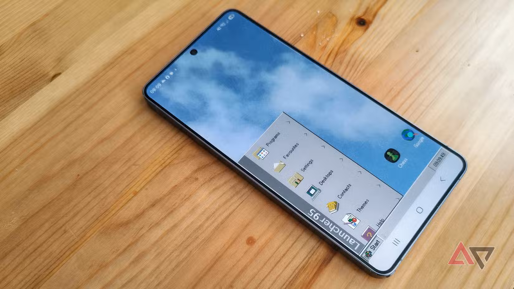 Το Samsung Galaxy S26 Ultra με τον εκκινητή Launcher95 σε λειτουργία.