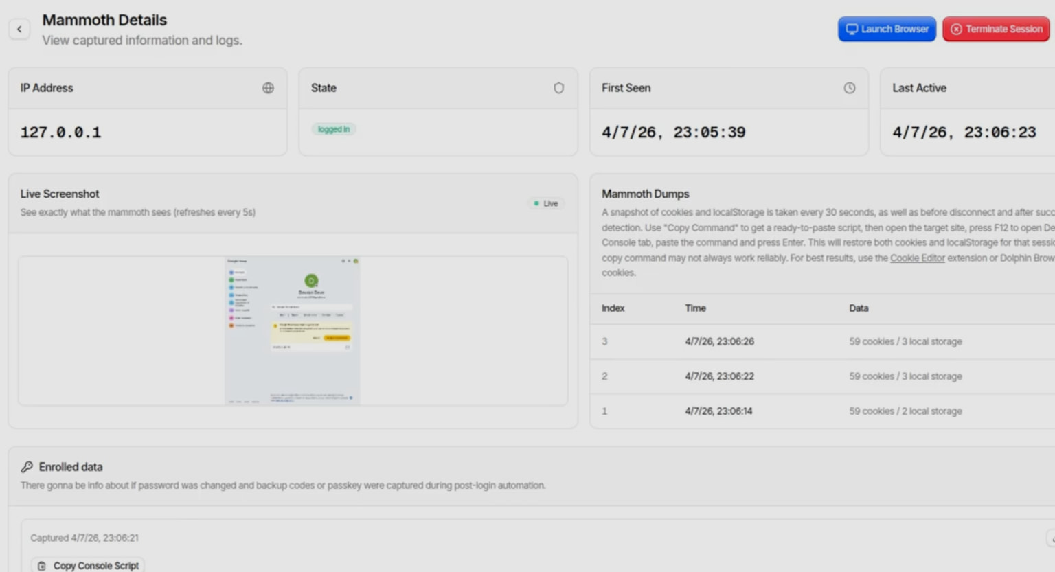 Παρακολούθηση της δραστηριότητας μετά τη λήψη από τον πίνακα εργαλείων