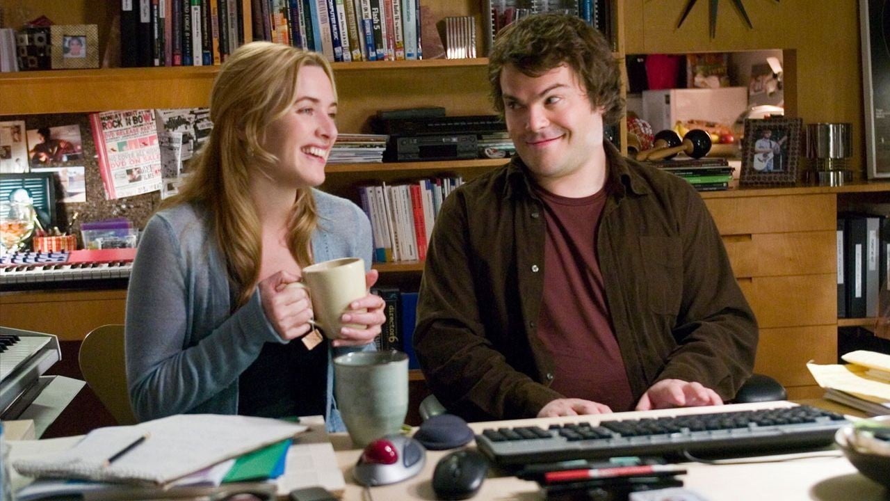 Kate Winslet and Jack Black in The Holiday
