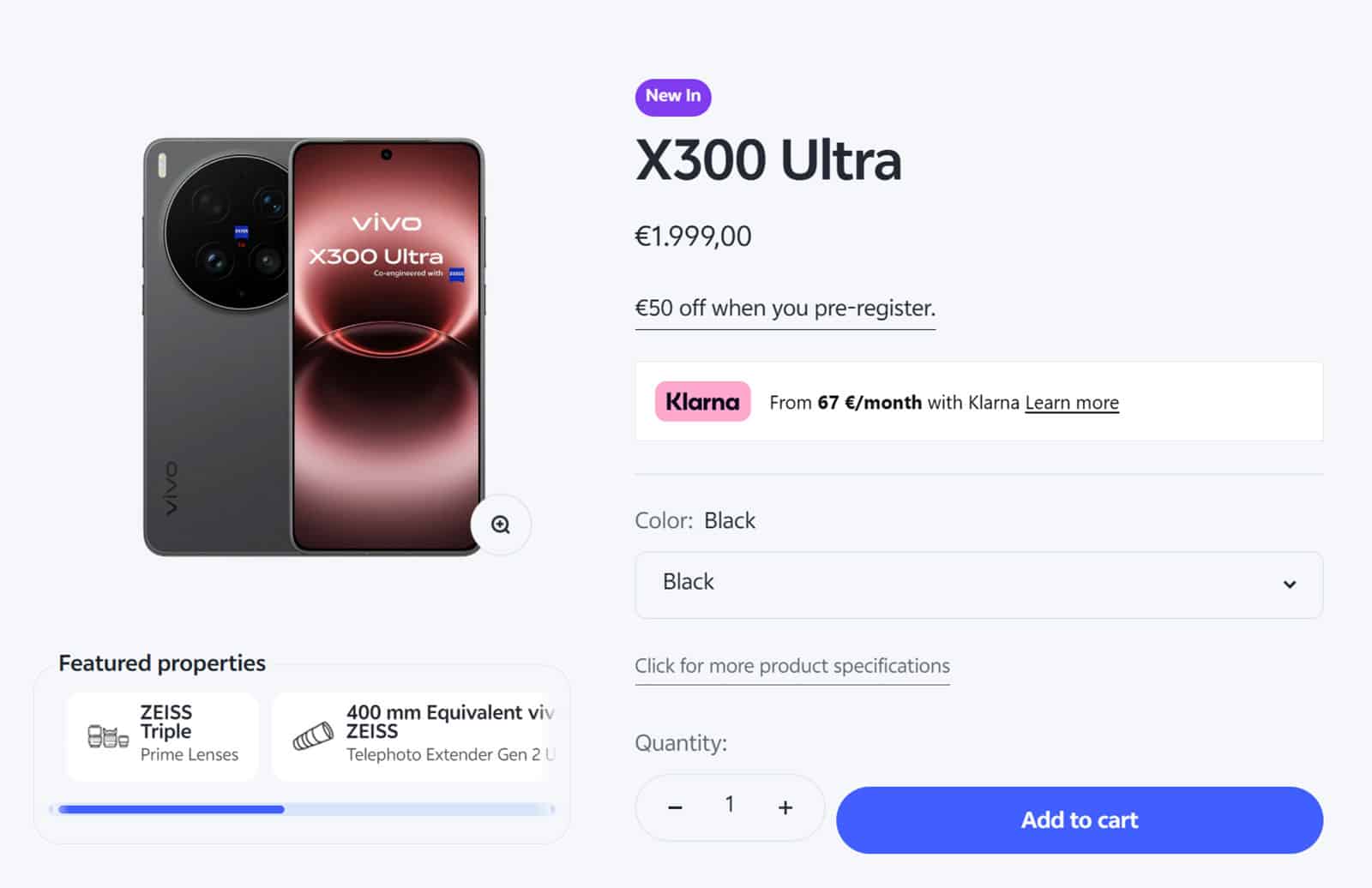 vivo X300 Ultra pre-order europe