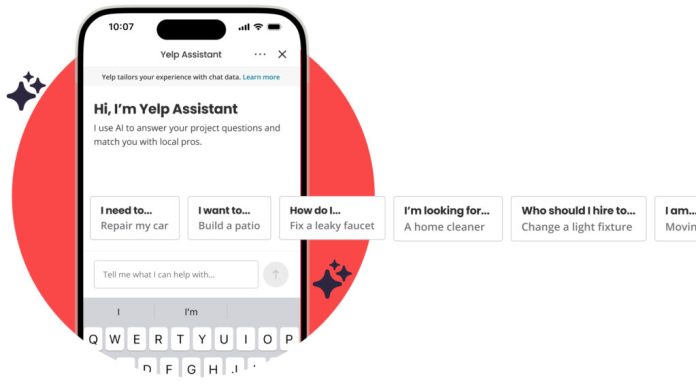 Η νέα καρτέλα Yelp Assistant συγκεντρώνει την αναζήτηση και τις συναλλαγές