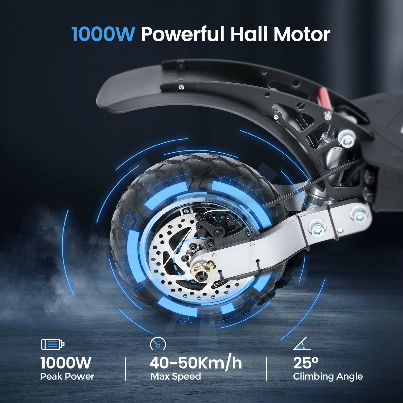 ANGWATT F1 NEW Electric Scooter 48V 18.2Ah 1000W 3