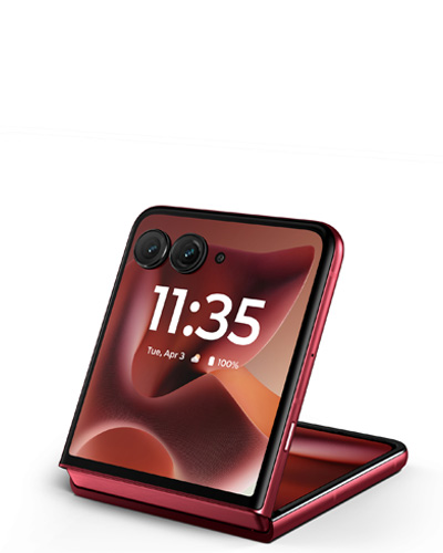 Επίσημο προϊόν του κόκκινου Motorola Razr Ultra (2025)