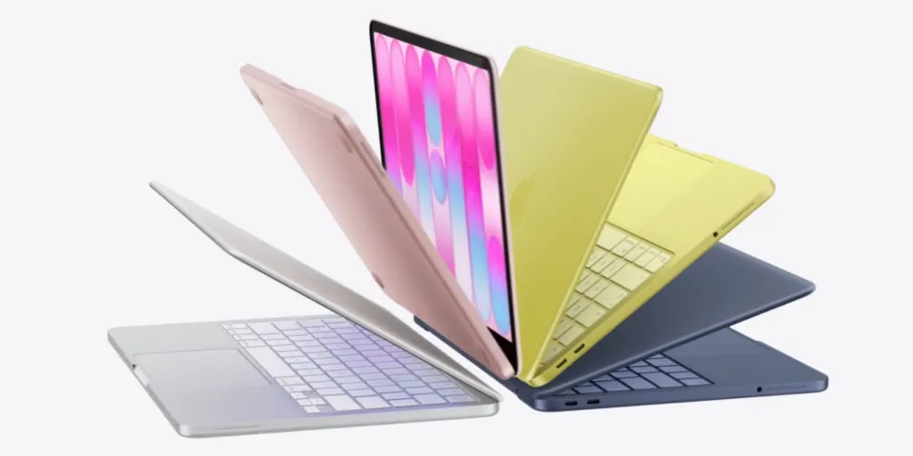 Τα Apple Stores καλωσορίζουν το MacBook Neo, με δυνατότητα παραλαβής από το κατάστημα σήμερα | Όλα τα χρώματα που εμφανίζονται σε μία εικόνα